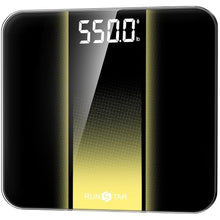 Load image into Gallery viewer, RunStar Scale for Body Weight 550lbs, 13-Inch Digital Bathroom Scale with Baby &amp; Pet Mode, Extra-Large Bright LED Display, 8mm Tempered Glass for Accurate and Durable
