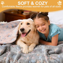 Load image into Gallery viewer, Gowyeg 1 Pack 3 Blankets for Dogs, Dog Blanket for Large &amp; Medium Pet Cat, Premium Soft Fluffy Suitable for Sofas, Kennels &amp; Beds, Gifts Puppy Essentials, 41x31inch, Brown/Purple/Coffee Brown
