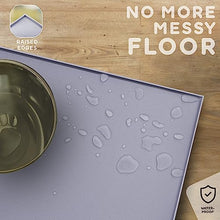 Load image into Gallery viewer, Dog Food Mat - 28x18 Raised Edges Dogs Mat for Food and Water Prevent Spill, Waterproof Cat Food Mats Protect Floors, Easy Clean Dog Bowl Mats for Food and Water, Silicone Pet Feeding Placemats

