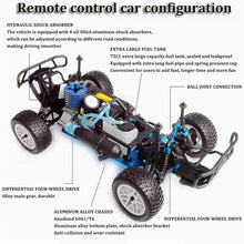 Load image into Gallery viewer, Two-Speed RC Truck for Adult, 1/10 Scale Gas Powered Rally Truck, 80KM/H High-Speed Off-Road RC Car
