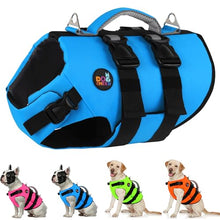 Load image into Gallery viewer, Dogcheer Dog Harness Life Jacket, High Buoyancy Neoprene Dog Life Vest for Swimming Boating, Adjustable Puppy Swim Vest Reflective Pet Float Vest for Small Medium Large Dogs - Blue, M
