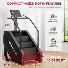 Load image into Gallery viewer, Goimu T1 Stair Stepper Machine, 550Lbs Commercial Grade Stair Climber for Home  (Black)
