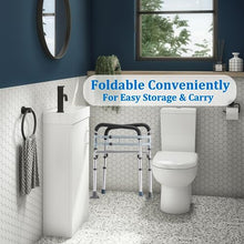 Load image into Gallery viewer, Toilet Safety Rails (300 LB) – Adjustable, Foldable Toilet Handle Frame for Elderly &amp; Disabled Adults, Supports All Toilet Types

