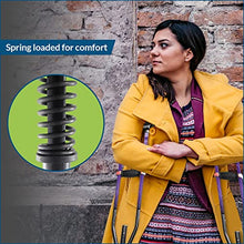 Load image into Gallery viewer, York Nordic - Spring Cushion Crutches Perfect for Sports Injuries and Travel - Heights 4'7" to 6'6" - Adjust Down to 22" for Travel
