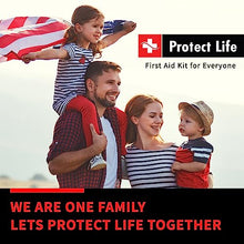 Load image into Gallery viewer, Protect Life Survival First Aid Kit for Home/Business, Camping Survival Kits | Mini Travel First Aid Kit | Camping Equipment | Small Kits for Car | Outdoor Emergency Survivals Pack - 250pcs
