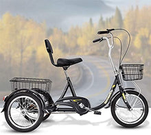 Load image into Gallery viewer, Adult Tricycle - 3 Wheel Bikes for Adults Shopping 16 Inch Adult Tricycle 3 Wheel Bike with Large Basket Seniors Trike

