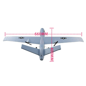 RC Plane Remote Control Airplane - 2.4Ghz 2 Channels DIY RC Predator Aircraft with 3-Axis Gyro for Beginner RC Plane