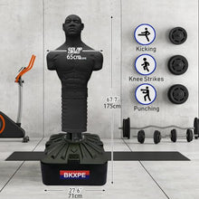 Load image into Gallery viewer, Punching Dummy, Durable Silicone Punching Bag with Large Stable Base for Adults &amp; Kids, Freestanding Training Target for Boxing, Taekwondo, MMA, Home Gym(Black)

