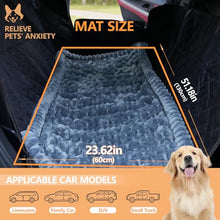 Load image into Gallery viewer, CoSofSLIP Dog Car Seat Cover 2 Piece Seat Waterproof Hammock and Grey Cover,Scratch Proof Nonslip Back Seat Pet Bed Mat for Travel Durable Soft Back Seat Covers for Cars Trucks and SUVs
