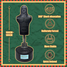 Load image into Gallery viewer, ENKAIYIXING Height Adjustable Freestanding Humanoid Punching Dummy, Silicone Boxing Punching Bag with Stable Large Fillable Base for Adults, Kickboxing MMA Home Gym Workout Training
