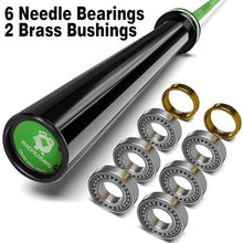 Load image into Gallery viewer, RICHUANG 7ft Olympic Barbell Weight Bar for Weightlifting, - 1000LBS-Green
