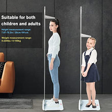 Load image into Gallery viewer, Height and Weight Scale,Digital Weight Scale Platform Combined with Portable Detachable Rangefinder, Maximum Weighing 220 pounds, Height Rod 75.2 inches/191cm Physician Scale for Children and Adults
