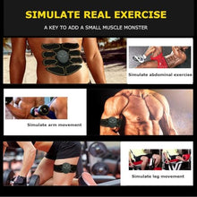 Load image into Gallery viewer, Fitness Belt Abs Stimulator Muscle Training Fitness Workout Equipment Ab Core Toner Belt for Abdominal/Arm/Leg For Home Use (Blue-03)
