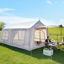 Load image into Gallery viewer, ABORON 12-14 Person Inflatable Camping Tent, 2-Room Glamping Tent with Pump
