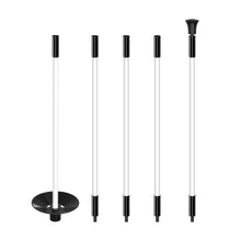 Load image into Gallery viewer, CoGolfing 6 ft Fiberglass Golf Flagstick, 5-Section, Retrieval Base
