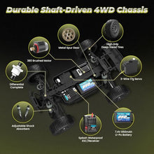 Load image into Gallery viewer, 1:18 Desert Off-Road RC Truck 18856, RTR Fast 36km/h 4WD Electric Truck Splash-Proof.
