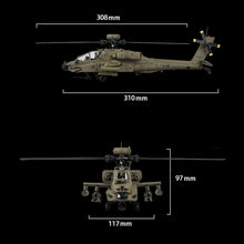 Load image into Gallery viewer, 310MM 6CH C170 AH-64D Remote Control Helicopter Aircraft for Adults Expert 1/48 RC Heli Maintain Altitude Brushless Motor / Optical Flow Positioning / Fly Upside Down 3D Rolling ( RTF 2-Battery Green)

