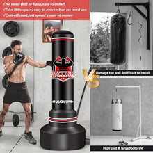 Load image into Gallery viewer, Heavy Punching Bag with Stand Adults Teens,70" Freestanding Boxing Bags Kicking Bag Heavy Bag with Boxing Gloves and Electric Air Pump, Kickboxing Training Equipment Bags Thai Fitness Karate
