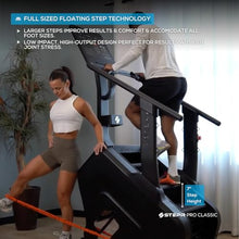 Load image into Gallery viewer, STEPR PRO Classic Stair Master with LED Touchscreen, Commercial Grade Stairmaster Machine for Home, 190 Steps/Min, Resistance Band Attachments, 400 lb Capacity
