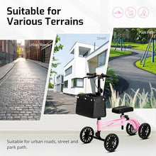 Load image into Gallery viewer, VitaSophy Knee Scooter with Disc Brake, Steerable Knee Walker for Adults,Foldable Rover Scooter for Broken Foot Injured Leg Crutch
