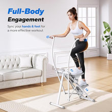 Load image into Gallery viewer, MERACH Stair Stepper, Hands &amp; Feet Synchronized Stair Climber, Stairmaster for Full-Body Workout at Home-White
