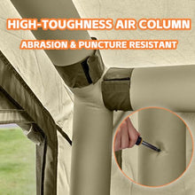 Load image into Gallery viewer, Inflatable Tents for Camping, 4-6 Person Easy Blow Up Tent with Hand Pump,4 Seasons Waterproof Air Inflatable Camping Tent,Hot Tent with Skylight and Stove Jack for Family Camping,Green
