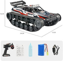 Load image into Gallery viewer, GoolRC RC Tank Car, 1/12 Scale 2.4GHz Remote Control Tank, 360?Rotating Off-Road RC Crawler Military Vehicle
