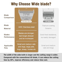 Load image into Gallery viewer, DODAER 4 Pack Dog Grooming Blades-Compatible with Most Andis,Oster A5,Wahl km10 Clippers

