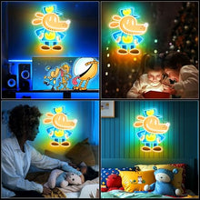Load image into Gallery viewer, Officially Licensed Dog Man Neon Sign, Neon Signs for Wall Decor, UV Printing LED Light Sign, Kids' Room, Game Room, Party, Birthday/Christmas Gift for Dog Man New Movie Lovers &amp; Fans

