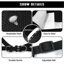 Load image into Gallery viewer, FEimaX Dog Harness and Leash Set for Walking, Soft Mesh Adjustable Easy Control Lightweight Cat Vest Harnesses with Reflective Strips, Escape Proof Small Dogs Cats Vests (Cowblack, Small)

