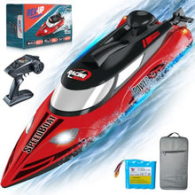 Load image into Gallery viewer, REV-UP RC Boat with Travel Bag - 21 MPH Fast RC Boats for Adults, Hobby-Grade Remote Control Boat for Pool and Lake
