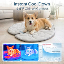 Load image into Gallery viewer, Vagascape Dog Cooling Mat, Washable Pet Cooling Mat, 55" x 45" Thick &amp; Durable Large Cooling Mat for Dogs, Portable Foldable Premium Cooling Pad for Indoor, Outdoor, Travel, Camping, Patio and Beach
