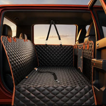 Load image into Gallery viewer, Back Seat Extender for Dogs,Dog Car Seat Cover for Back Seat with Hard Bottom Holds 500 lbs,Car Seat Protector,Waterproof Extender for Dogs,Pet Bed for Full Size F150/RAM1500/Silverado Crew Cab Pickup
