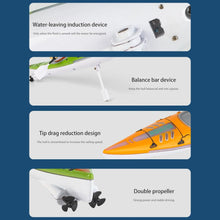 Load image into Gallery viewer, RC Boat for Kids, Remote Control Boat with LED Lights, 2.4GHz Simulated RC Kayak Boat with Paddle (Blue)
