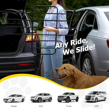 Load image into Gallery viewer, Universal Fit Dog Barrier for SUV,Sedan,Truck,Front/Back Seat,Elastic 5 Ropes&amp;Steel Hooks Firmly Fixed,42.5"–62"Width Adjustable,Dog Car Barrier Follow the Seat Movement,Durable Matte Paint
