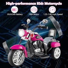 Load image into Gallery viewer, Costzon Kids Motorcycle, 6V Battery Powered Ride on Chopper Motorcycle w/Horn, Headlight
