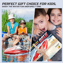 Load image into Gallery viewer, DEERC H120 Fast RC Boat for Pools and Lakes, 2.4 GHz 20+ MPH Racing Boats for Kids &amp; Adults
