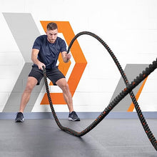 Load image into Gallery viewer, FORZA 30ft, 40ft and 50ft Battle Rope – 1.5ft &amp; 2-inch-Thick, Premium Quality Weighted Gym Rope for Fitness, Strength Training, Crossfit and More (30ft, 2 inch)
