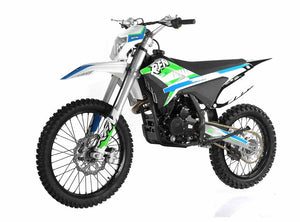 250cc RFN DLX with Headlight and 5 Speed Manual Clutch Thunder Proactive | 250cc Bike Racing Dirt Bike Deluxe (Blue)