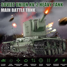 Load image into Gallery viewer, BESTYMXY RC Tanks Heng Long Russia KV-2 Heavy Tank, 1/16 2.4ghz Russian Tank Model
