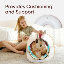 Load image into Gallery viewer, Supet Raised Inflatable Dog Cone After Surgery - Adjustable Recovery Donut Collar with Removable Shield to Stop Licking Wounds &amp; Protect Stitches - Soft Dog Cone Alternative for Large Dogs (Brown,L)
