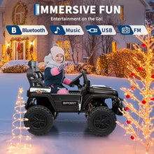 Load image into Gallery viewer, 24V Ride On Toys for Big Kids, Extend Car Body, 2 Seater Ride On Toys with Remote Control, Black
