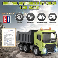 Load image into Gallery viewer, DOUBLE E Volvo FMX 1:20 RC Dump Truck - 2.4GHz Anti-Interference Remote Control Construction Toy for Adults

