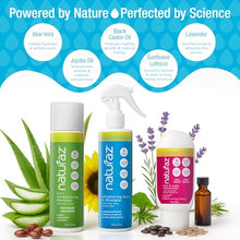 Load image into Gallery viewer, Naturaz 3-Step Moisture Burst System for Tight Curls &amp; Coils with Curly Hair Shampoo, Leave In Conditioner Spray &amp; Hair &amp; Scalp Moisturizer – Softens Dry Hair, Detangles, Boosts Growth &amp; Soothes Scalp
