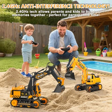 Load image into Gallery viewer, RC Excavators Sandbox Digger Hydraulic Construction Toys - Realistic Construction Vehicle with 6 Functions
