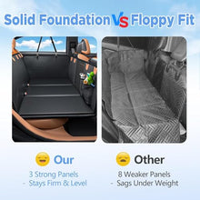 Load image into Gallery viewer, MYJAQI Back Seat Extender for Dogs, PU Leather Dog Car Seat Cover for Back Seat with Hard Bottom, 100% Waterproof, Scratch Proof and Anti Slip Dog Hammock for Car, Holds 400lbs
