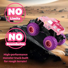 Load image into Gallery viewer, Threeking 1:16 Waterproof Pink RC Monster Truck Toys Amphibious Remote Control Car Pickup
