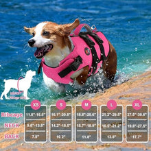 Load image into Gallery viewer, Dogcheer Dog Harness Life Jacket, High Buoyancy Neoprene Dog Life Vest for Swimming Boating, Adjustable Puppy Swim Vest Reflective Pet Float Vest for Small Medium Large Dogs - Pink, S
