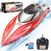 Load image into Gallery viewer, DEERC H120 Fast RC Boat for Pools and Lakes, 2.4 GHz 20+ MPH Racing Boats for Kids &amp; Adults
