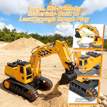 Load image into Gallery viewer, RC Excavator, 6-in-1 Digging/360° Rotation, 20M Range Sandbox Construction Toys
